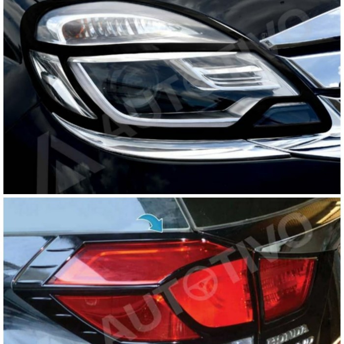 Paket Garnish Garnis List Lis Lampu Mobilio RS 2014 2015 2016 Hitam