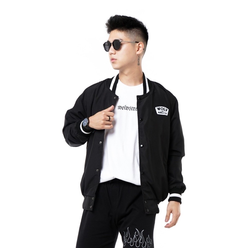 ORIGINAL WOLV Jaket Bomber Jaket Parasut Jaket Pria Jaket Outdoor Jaket Casual