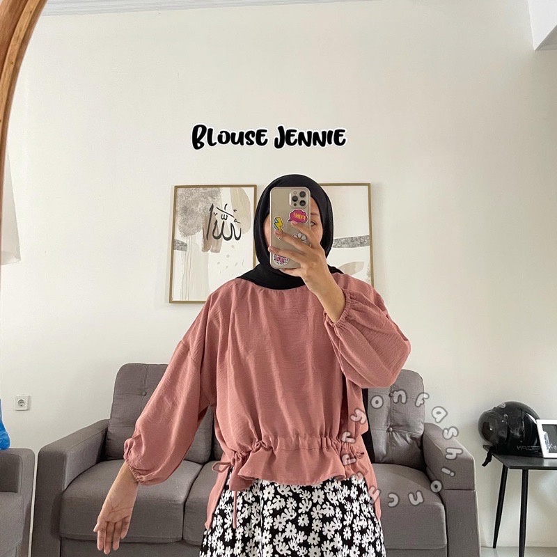 Blouse Jennie / sorella blouse serut / Blouse Serut / Blouse Crincle Airflow - Atasan Airflow wanita