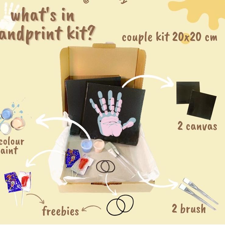 

Top Now Handprint Kit by Hase.fsy. [Couple Kit 20x20cm]
