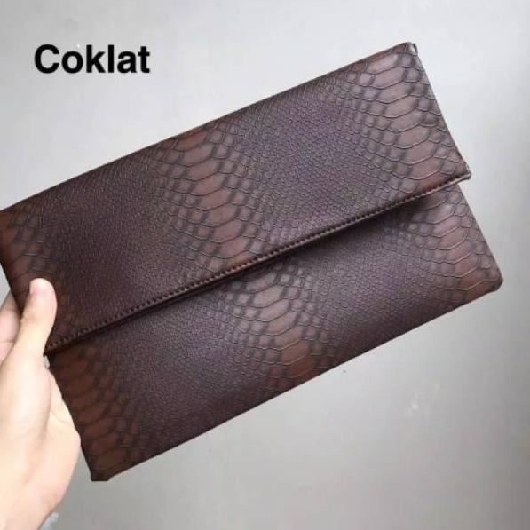 ((REKOMENDASI)) Clutch  KULIT ULAR | Dompet Panjang Wanita