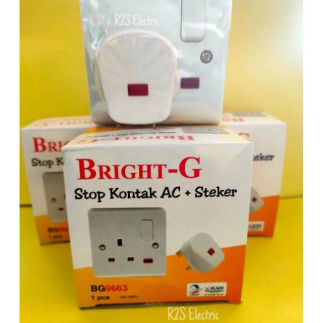 Stop Kontak AC + Steker Set Bright-G