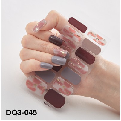 14Pcs/Stiker Kuku Murah / Nail Art Sticker / Nail Art Stiker DQ Series Premium V2