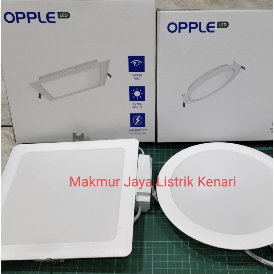 Opple Led Panel Downlight Inbow 18 Watt 24 Watt Kotak Bulat Putih Kuning High Brand