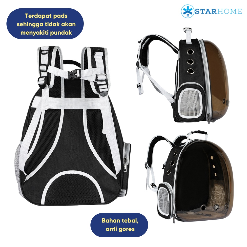 Tas Ransel Hewan Pet Cargo Travel Bag Nyaman Anti Air Tas Astronot Kucing Anjing Tas Travelling Hewan