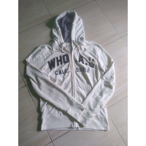 zip hoodie WHO A.U california