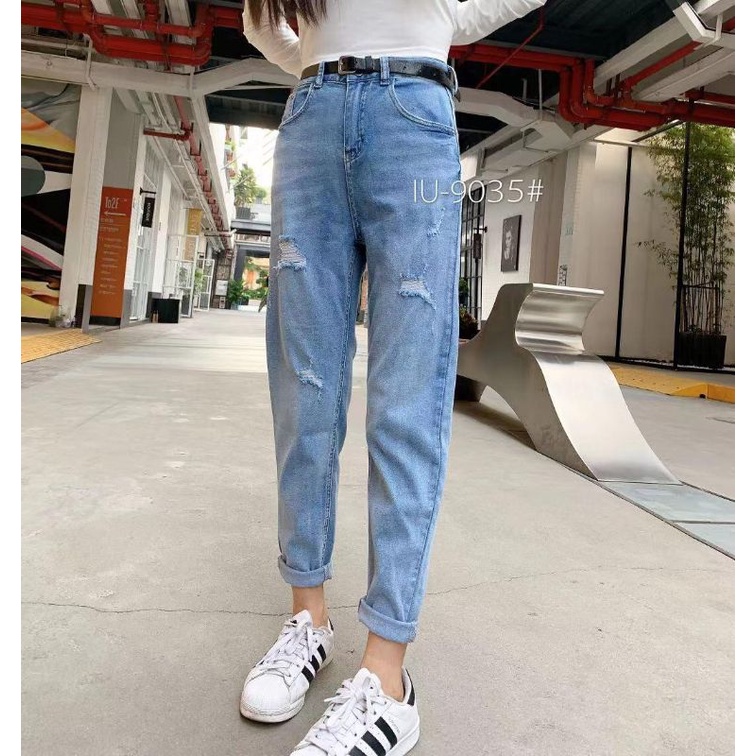 [VM] - 9035# celana jeans panjang wanita casual