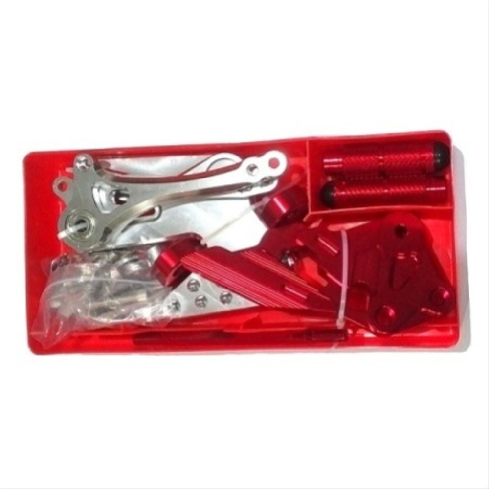 FOOTSTEP UNDERBONE BYSON CNC SILVER-RED JKS11699