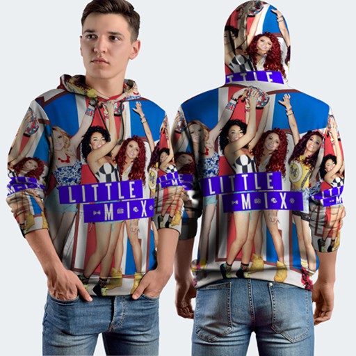 Little Mix Hoodie Fullprint New Hoodie Unisex Bahan Polyester Jersey Dryfit