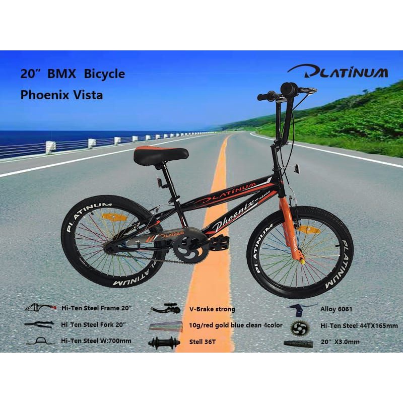 Sepeda bmx 20 phoenix vista platinum