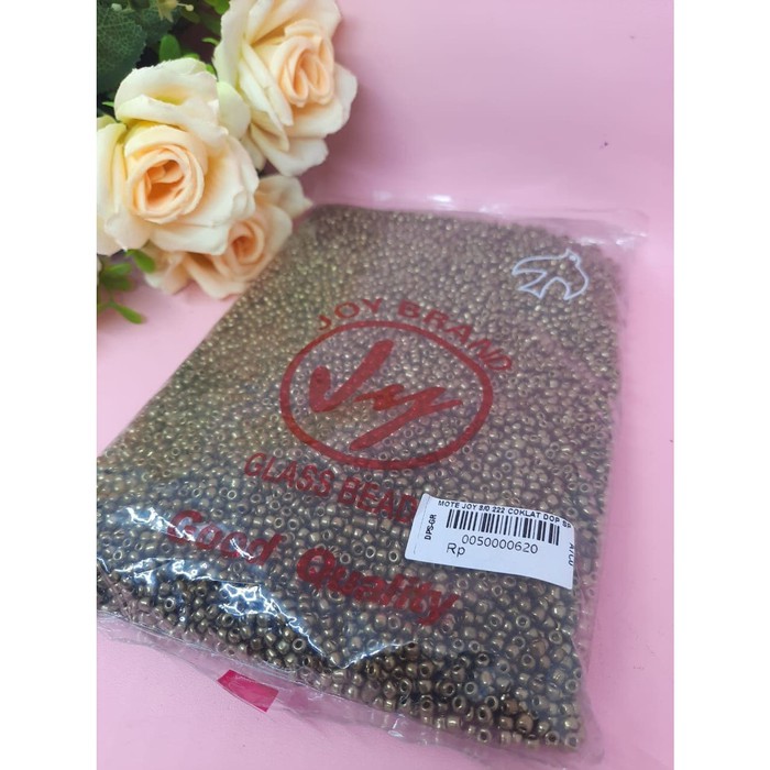450GR MOTE JOY PASIR 8/0 601/ 222 COKLAT DOP SP/ MOTE MANIK PAYET / KERAJINAN