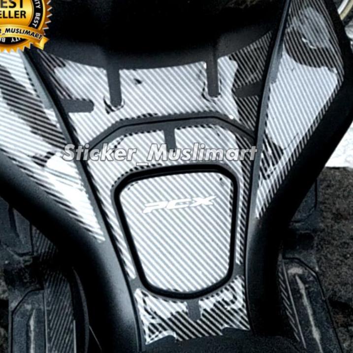 Terbaru.. TANKPAD PCX 150 TIMBUL MOTIF CARBON WARNA VARIASI PILIHAN