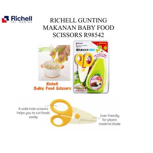 MAK269 RICHELL GUNTING MAKAN BABY FOOD SCISSORS R98542