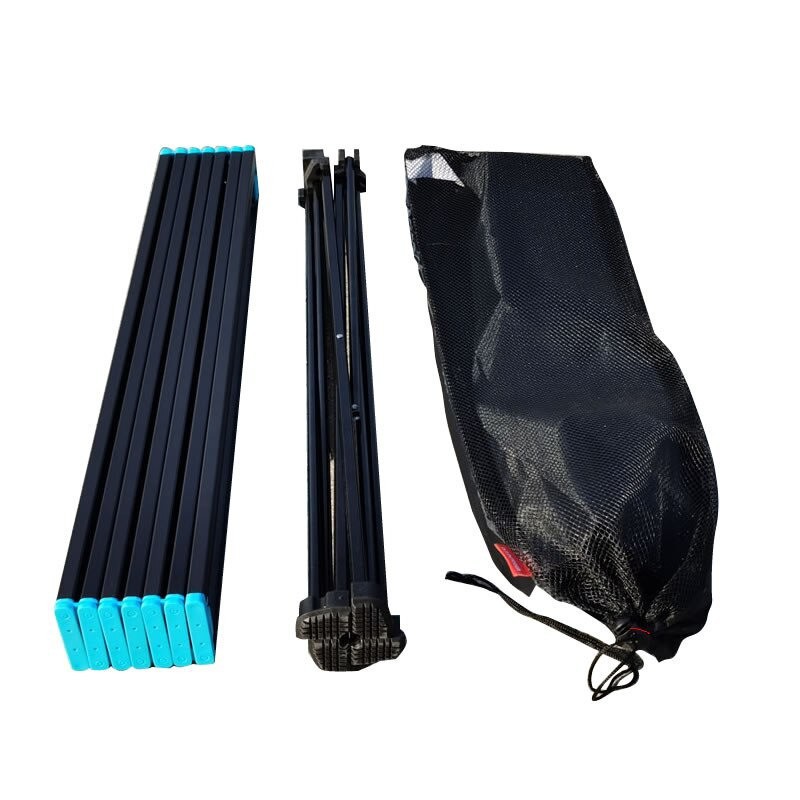 SH8 Meja Lipat Piknik Foldable Portable Aluminium Lighten Up 8824 unik makan kemah Hitam