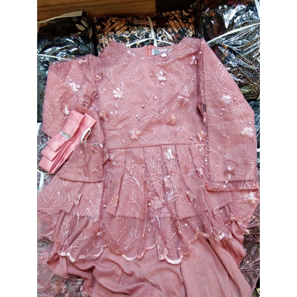 SETELAN KEBAYA ANAK //KEBAYA TULLE ANAK DASTI/KEBAYA WISUDA ANAK/ROK DUYUNG ANAK