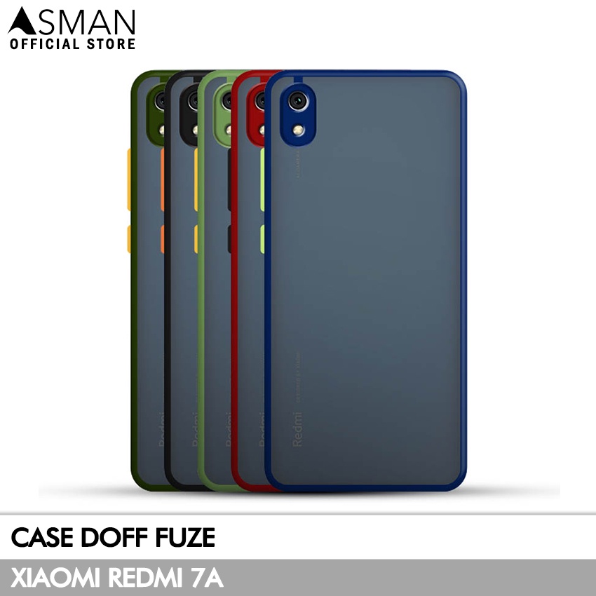 Asman Case Xiaomi Redmi 7A Doff Fuze Premium Shield Protector