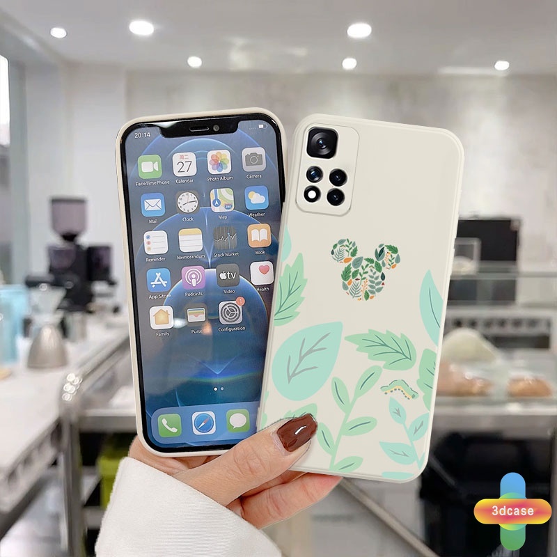 Soft TPU Case Samsung A52 A32 A12 A51 A10S A50 A20S J2 J7 Prime A02S A03 A20 A72 A50S A10 A30S A52S A30 M12 M10 M01S A54 A15 A16 A9 A5 Y12 Y20 A12 Cute Mickey Minnie Mouse Flower Anti-fall Case