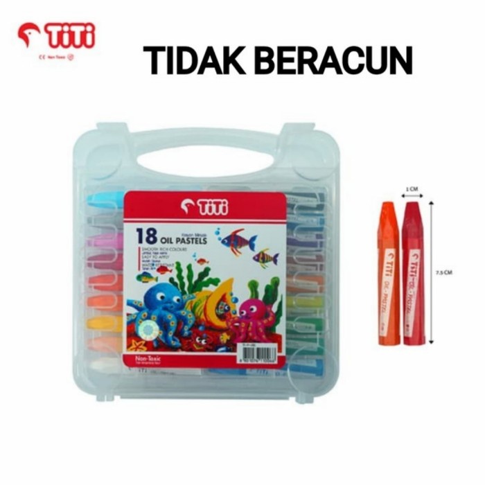 

Wow Crayon Titi Joyko 18 Warna - Oil Pastel Op-18S Bagus