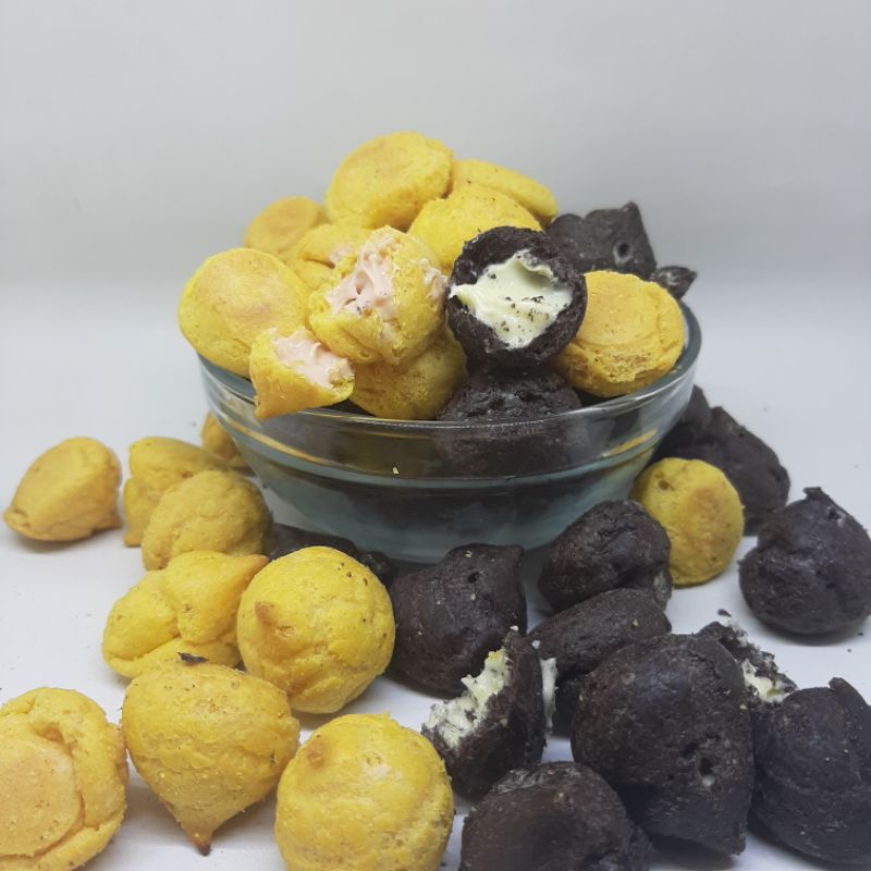 

Kue Soes Pasta Blueberry & Susu Vanilla 250gram