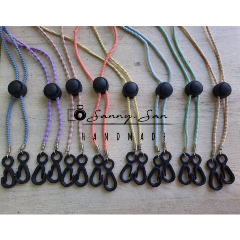 strap masker polos simple | tali masker | konektor 2 in 1