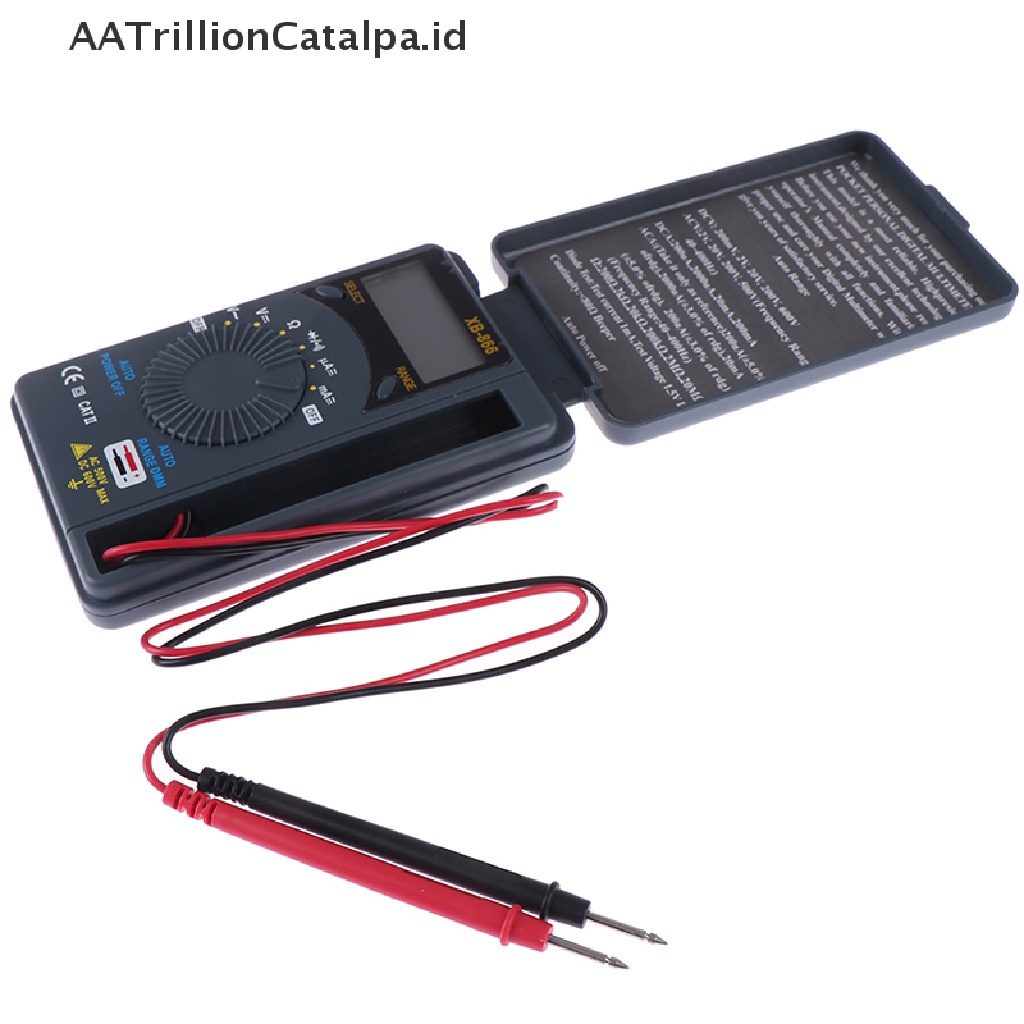 (AATrillionCatalpa) Xb866 Multimeter Digital Mini Layar LCD Auto Range AC / DC