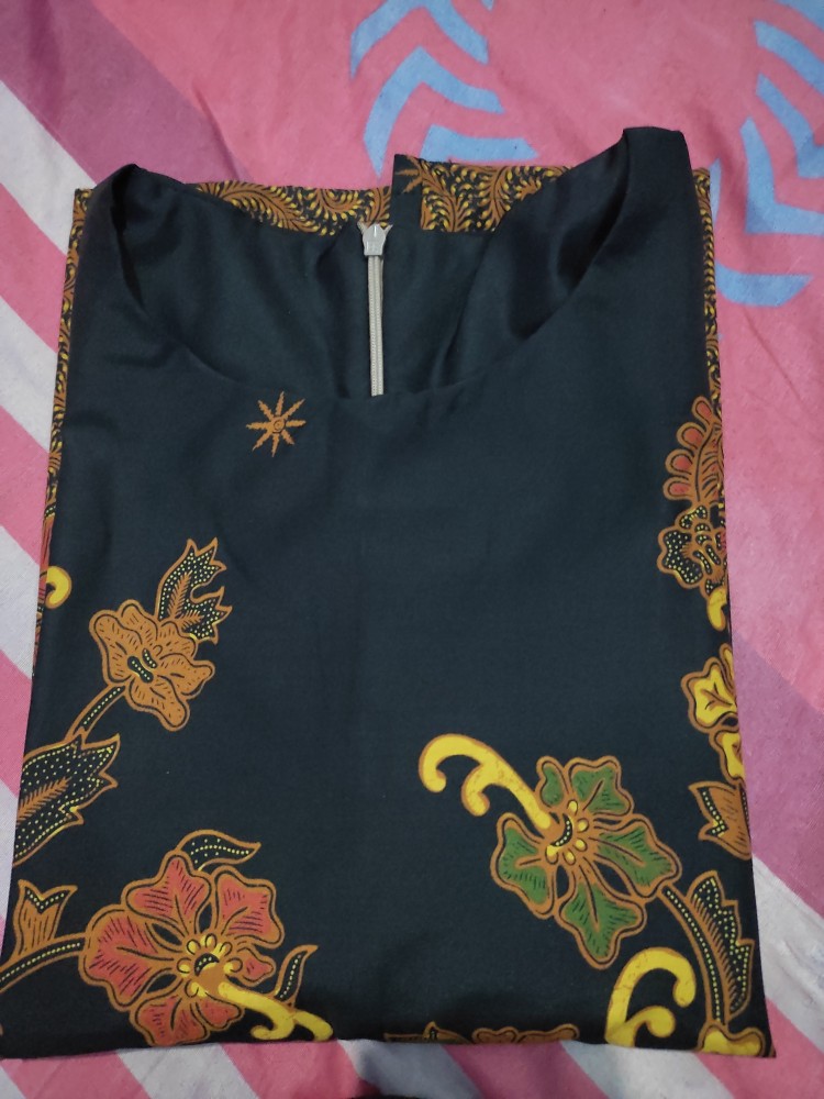 Comfortclothes9 - [ Real Pict] Atasan Batik Wanita Lengan 3/4 Seragam Kantor Lengan 3/4