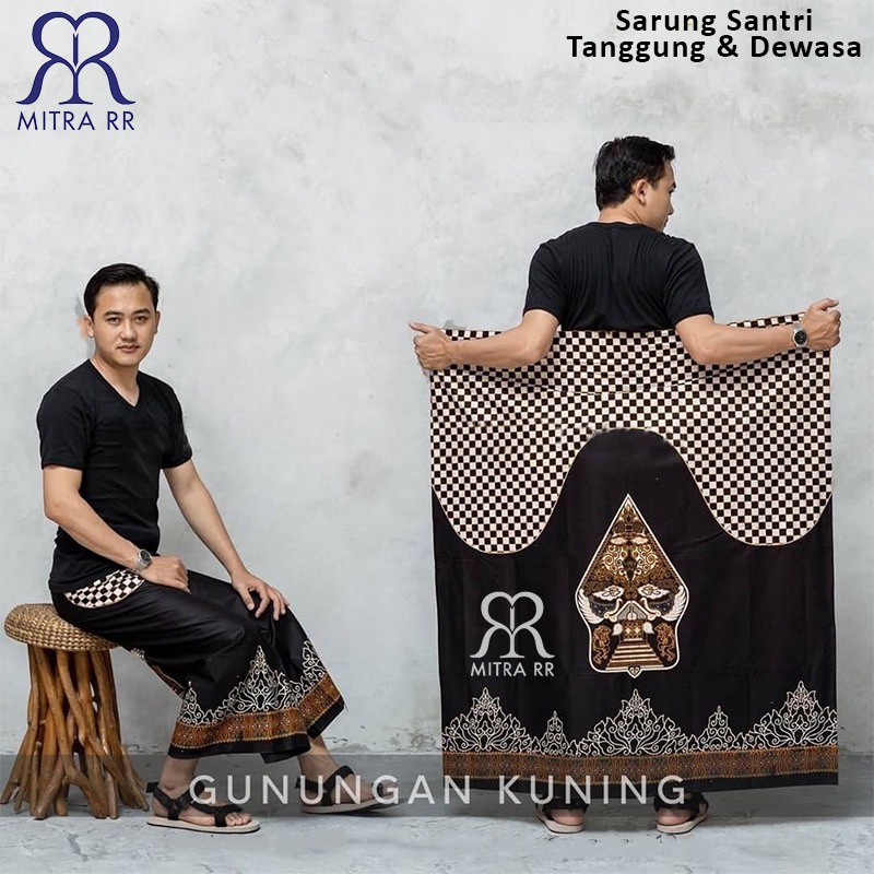 Sarung Santri / Sarung Wayang Sarung Batik Pria Wanita Katun Goyor Uk Tanggung dan Dewasa/ Sarung Anak Laki laki 12 tahun- Dewasa