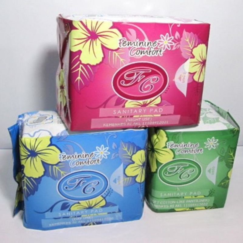 Avail bio sanitary pad biru, hijau, pink