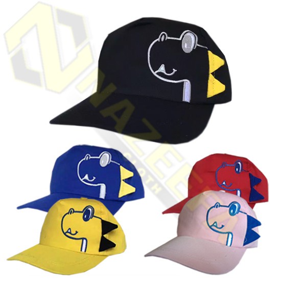 TOPI BASEBALL ANAK MOTIF DINO / TOPI BASEBALL ANAK BORDIR