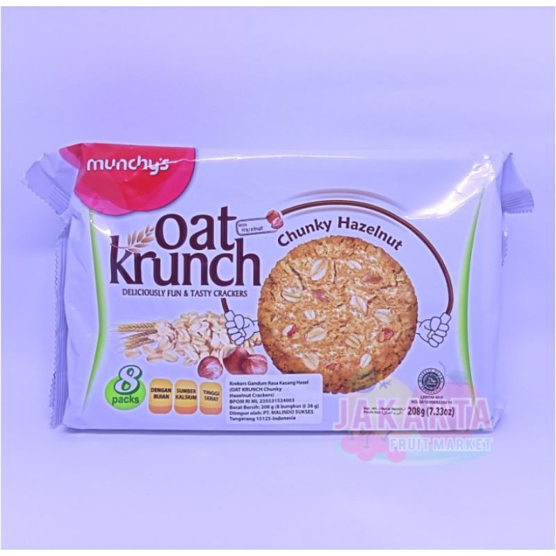 

(SNACK) MUNCHYS OAT CHUNKY HAZELNUT 208G