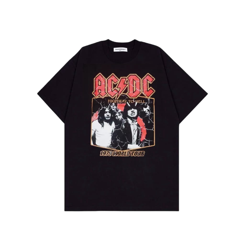 kaos Uniqlo t-shirt logo / kaos branded / kaos tumblr / kaos pria / kaos wanita / uniqlo kaos lengan pendek-Acdc 1979