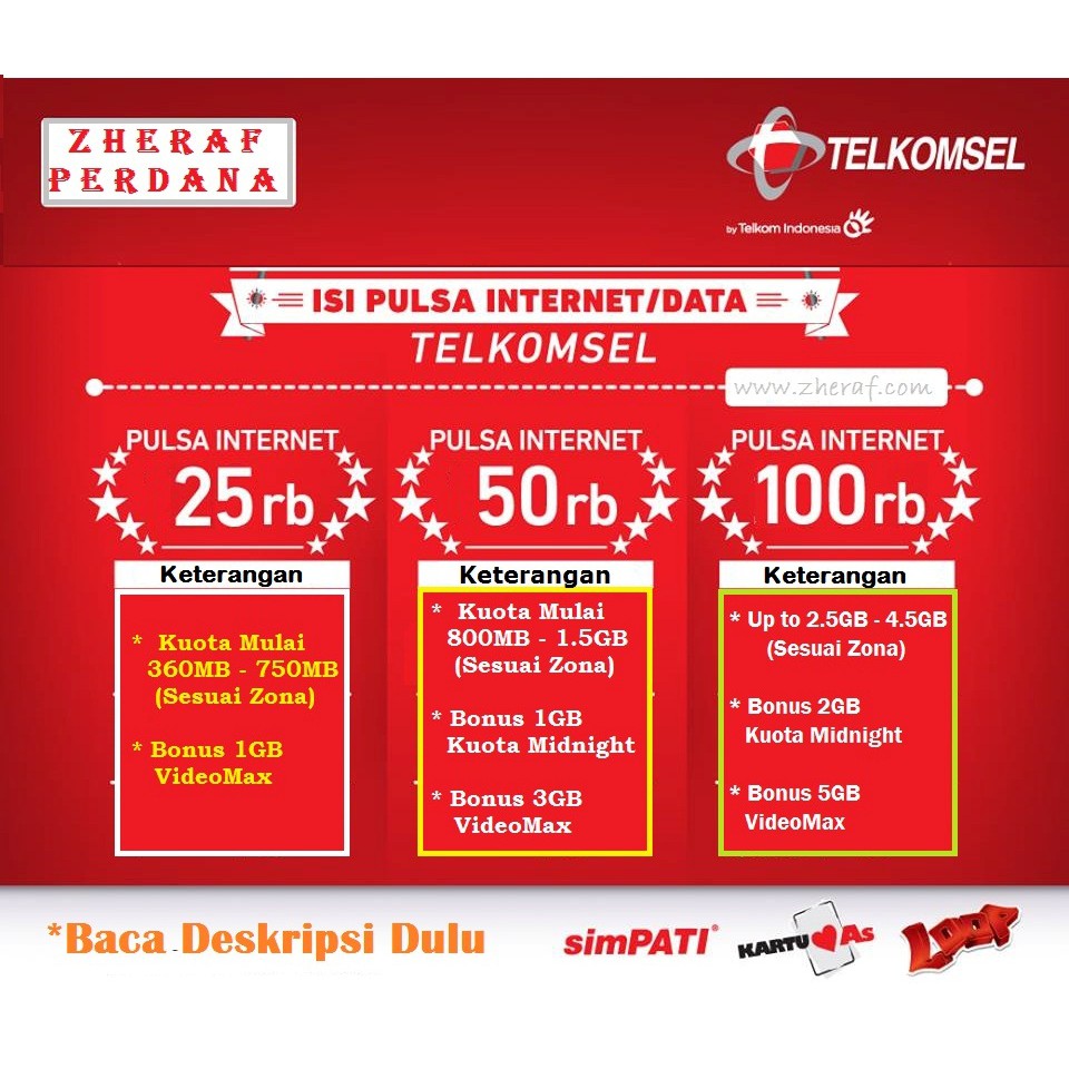 Isi Ulang Paket Data Kuota Internet Telkomsel As Simpati Loop