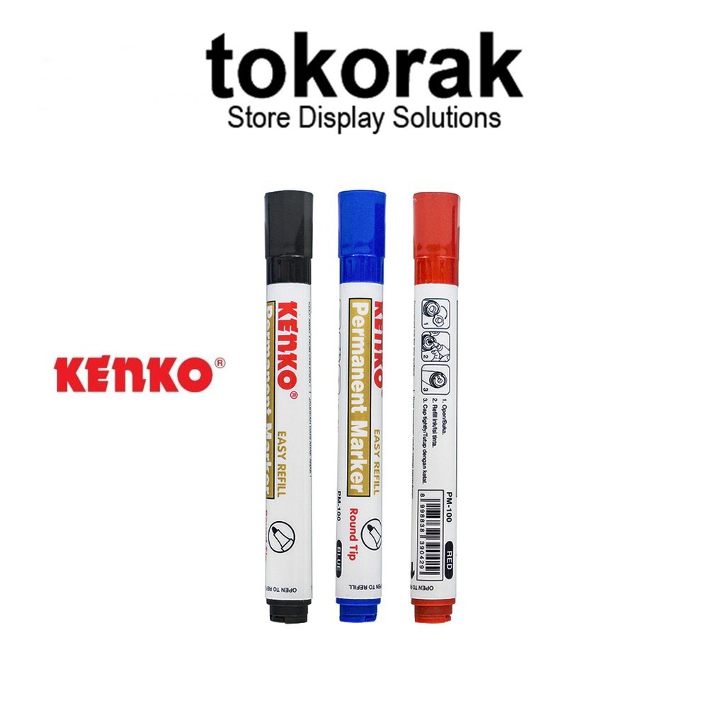 SPIDOL PERMANENT KENKO PM-100 - PERMANENT MARKER - WHITEBOARD