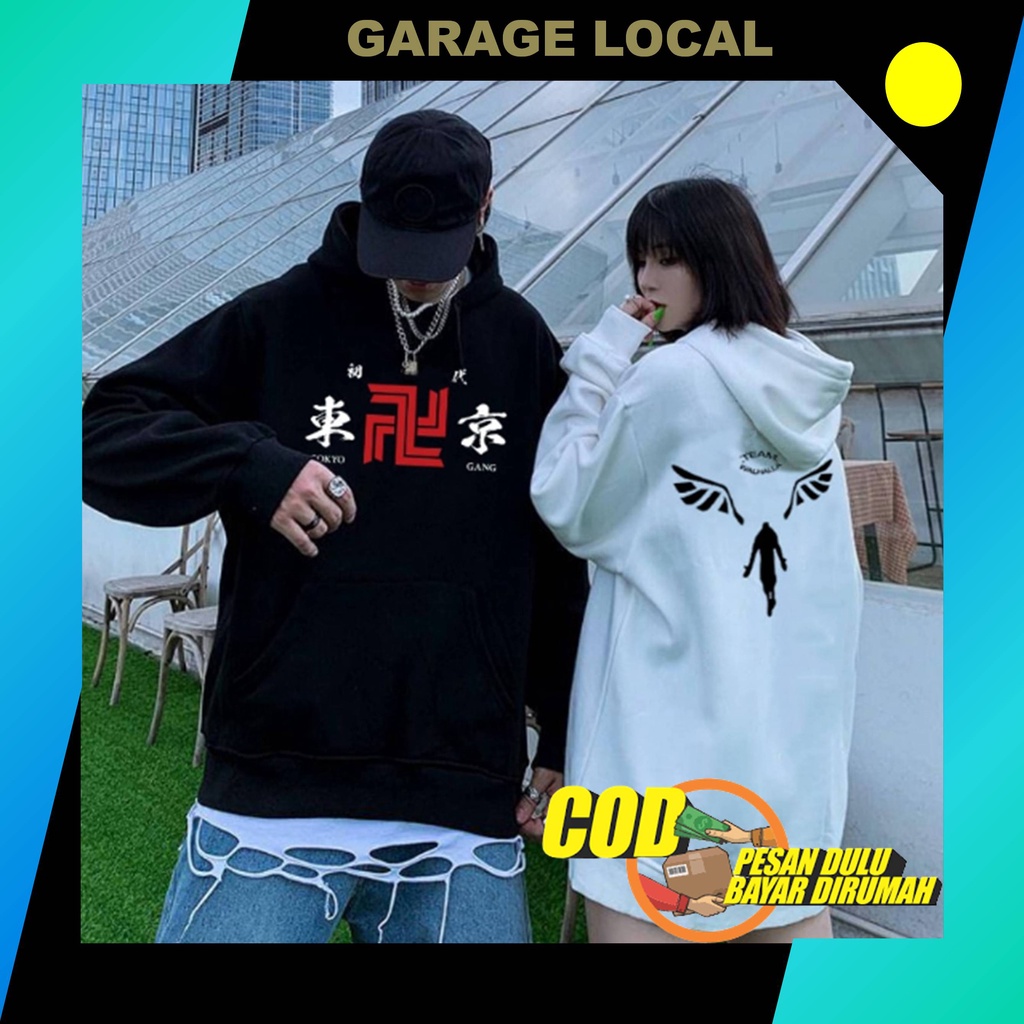 Sweater Basic Hoodie Couple Pasangan Pria Wanita Anime Tokyo Avengers Manji Rosano Sweeter Hudy Copl