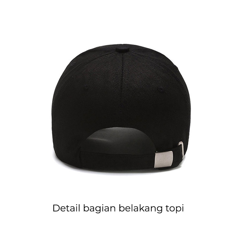 Topi Pria Wanita Baseball Korea Cap Model LA Kristal Fashion Olahraga BSAB