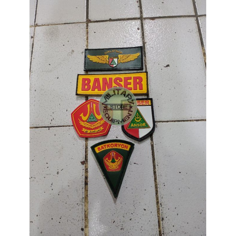 Emblem karet banser - Patch logo banser