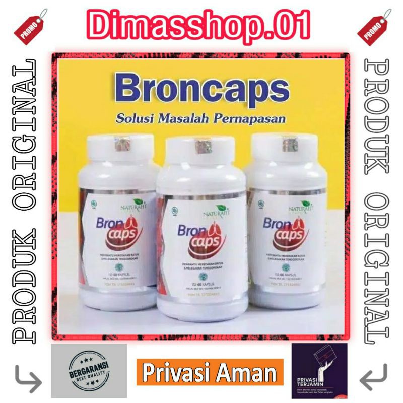 

BRONCAPS Asli Obat Pembersih Paru - Paru Original Herbal