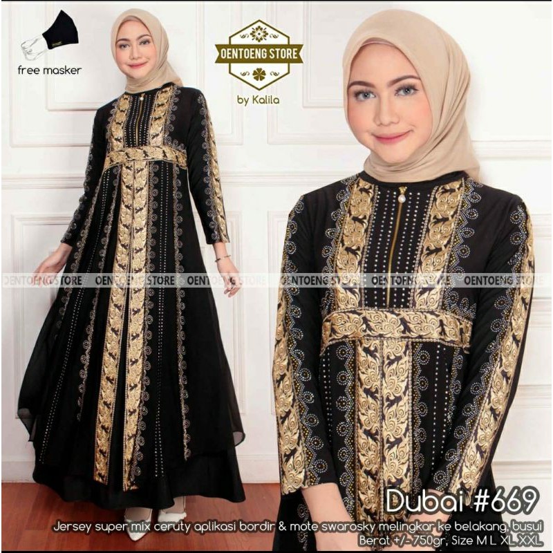 abaya turkey ORIGINAL dubai 669 mewah cantik