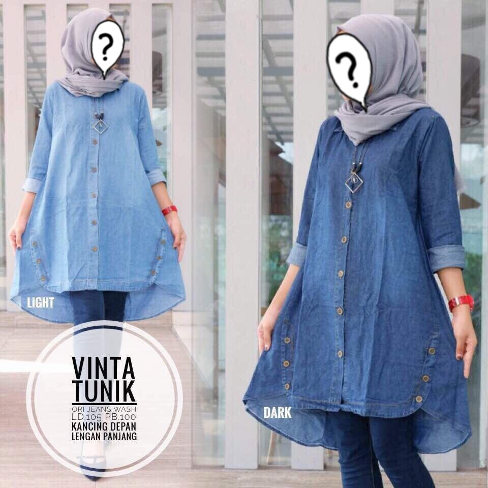 BAJU WANITA MURAH VINTA TUNIK BAJU WANITA GROSIR TANAH ABANG