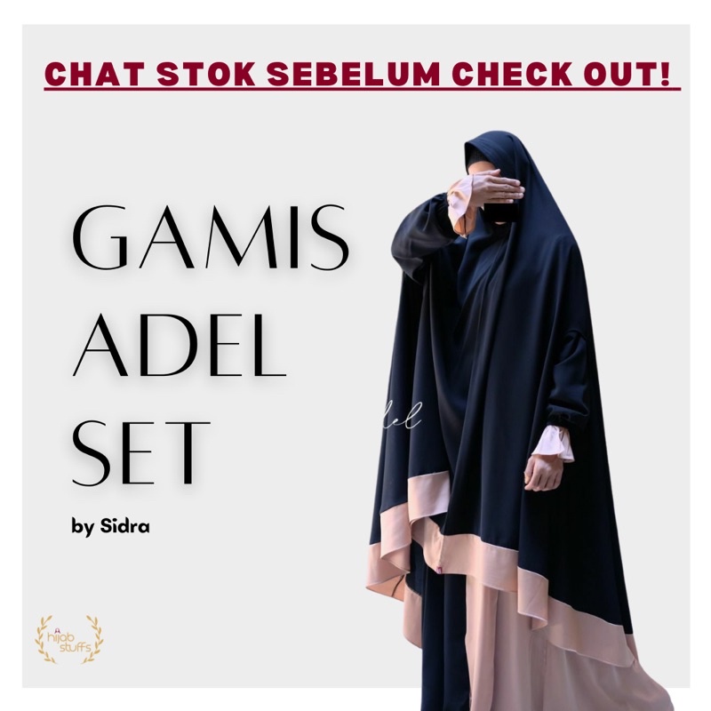 GAMIS SET ADEL | SIDRA | HIJAB SYARI POLOS