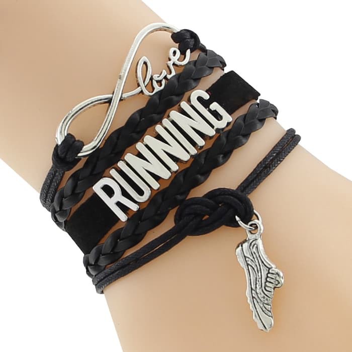 LOVE RUNNING - Running Charm Bracelets - Gelang Motivasi