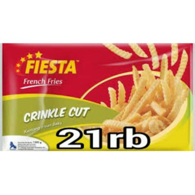 

Fiesta crinkle cut