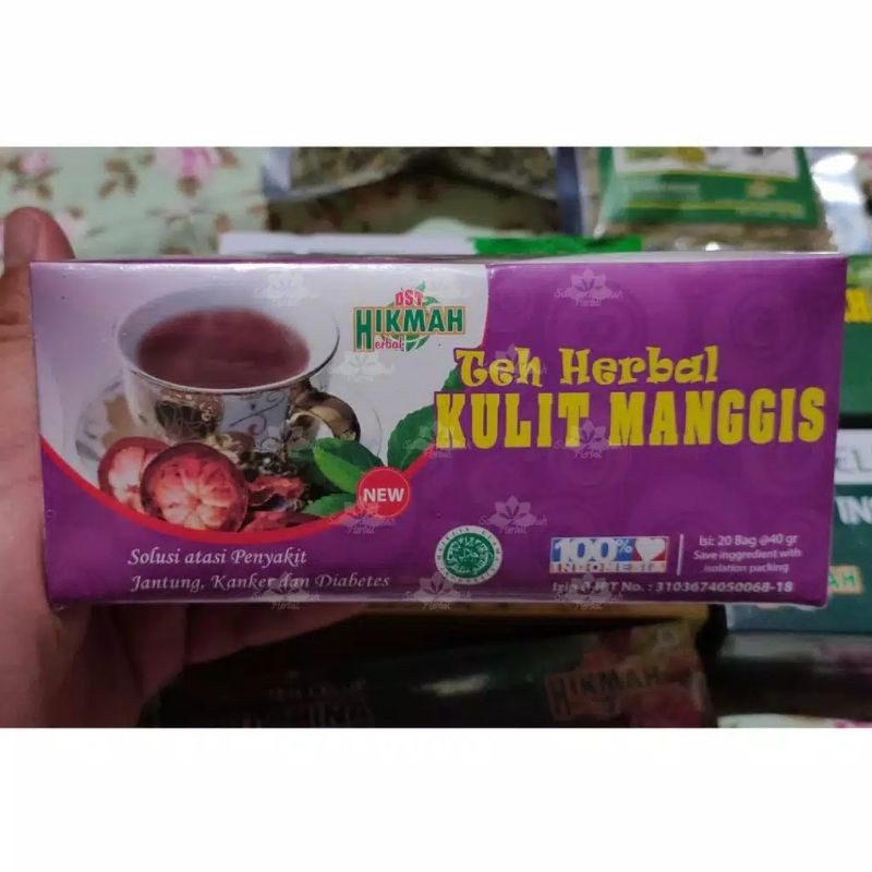 

Teh Celup Kulit Manggis Hikmah Isi 20 - Teh Herbal Mengobati Jantung Kanker Diabetes Darah Tinggi