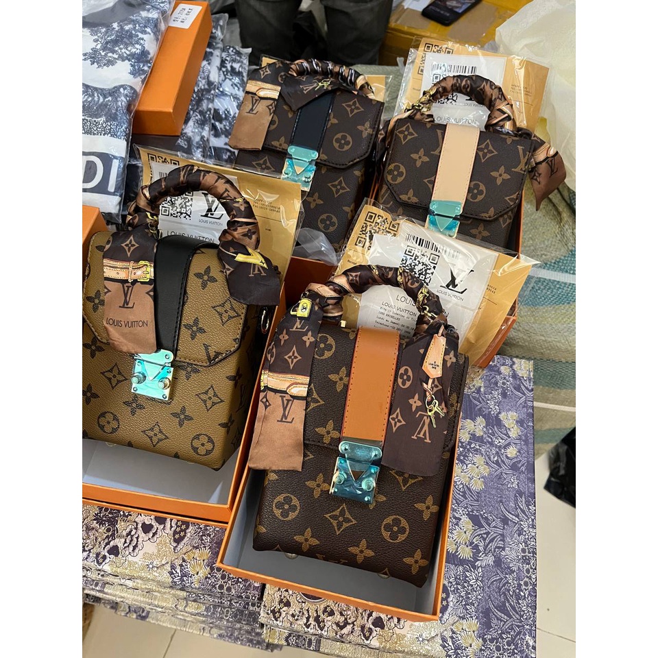 Ols2175 Tas Selempang HP Wanita Brand Lv Import Fashion Terbaru Kekinian Multifungsi Original