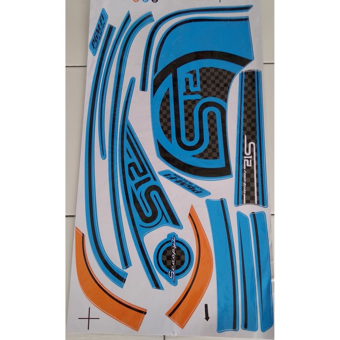 Sticker & Striping variasi thailand honda scoopy fi S12 Biru f1345
