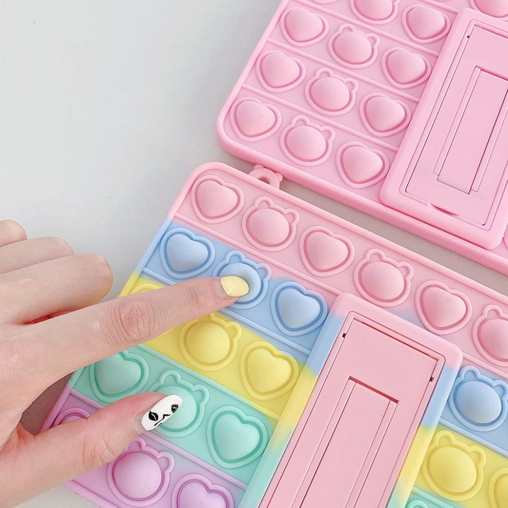 Promo Pop It Case Tab A8 2019 T295 T290 Lucu, Anti Stres, Ada Tali Strap Terbaru