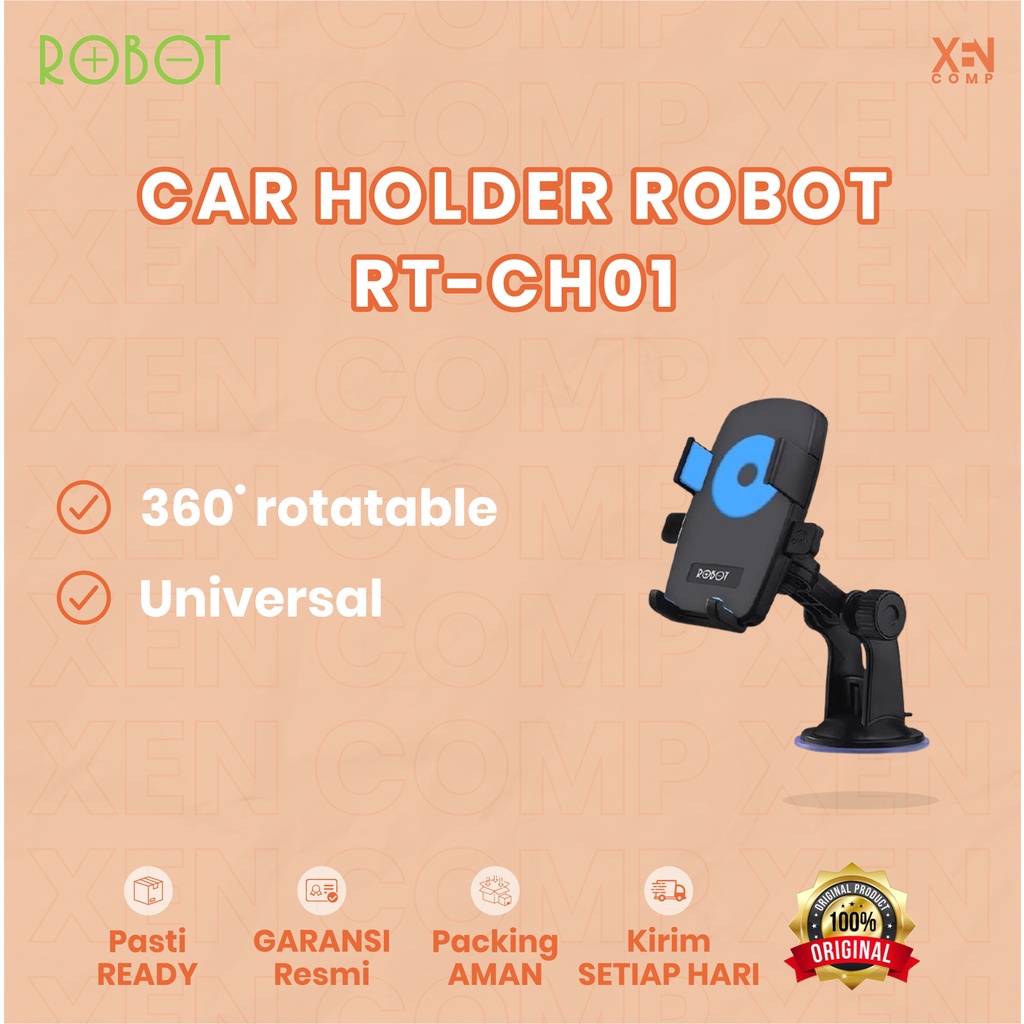 CAR STAND HOLDER GADGET ROBOT RT-CH01 360° Rotatable Original