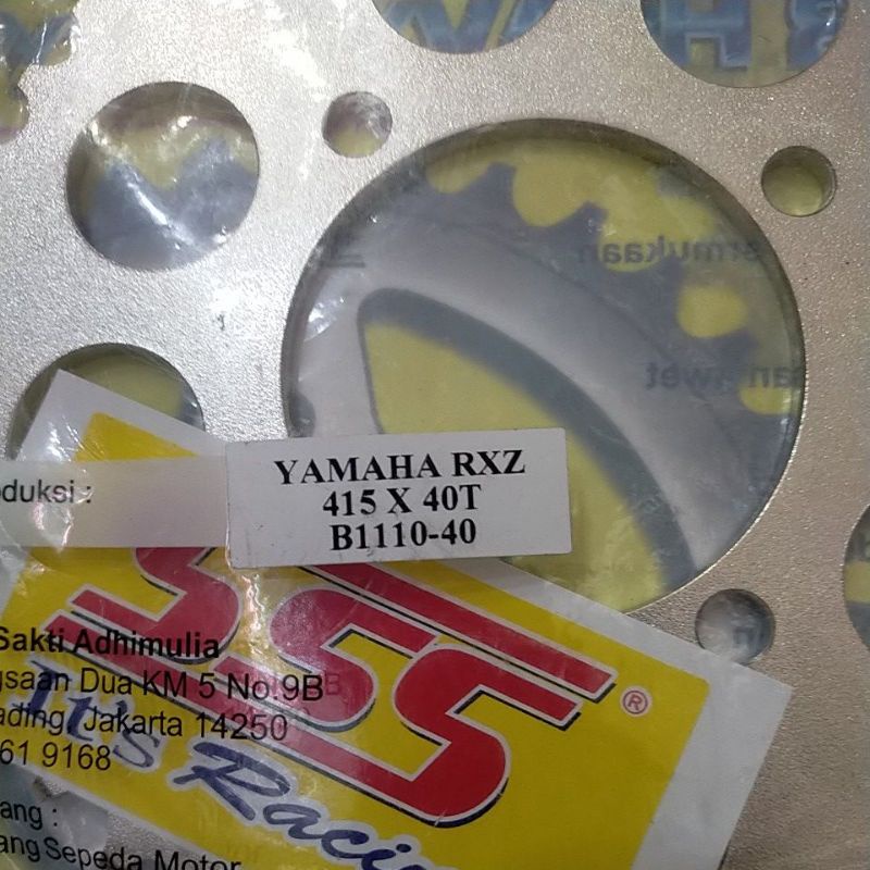 SSS RK TK 415 RX GEAR GER BELAKANG RXZ  JUPITER VEGA RX KING JUPITER Z VEGA R mx135 Ger tipis-Sss.415.40