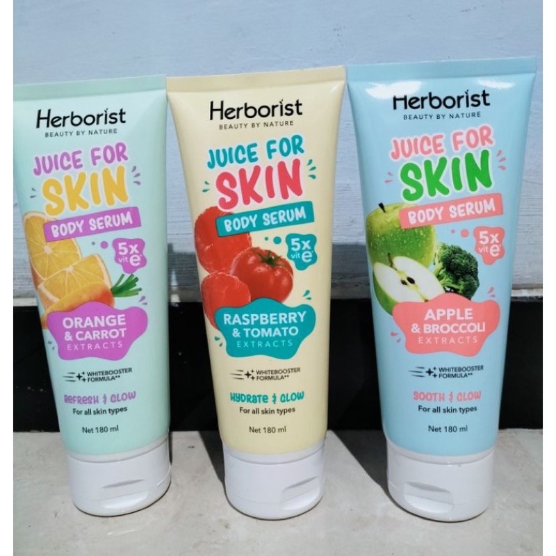 PAKET ISI 3PCS HERBORIST JUICY BODY SERUM 180ML PAKET 3 PCS ALL VARIANT HERBORIST BODY SERUM BODY LOTION HERBORIS LOTION SYIFA HADJU VIRAL ORIGINAL