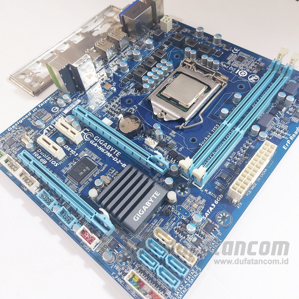 Motherboard Gigabyte GA-H67M dan I5-2400